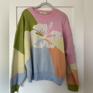 Colorful sweater from Peppermayo